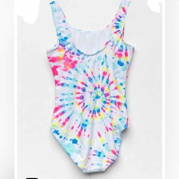 Maui and Sons GIRLS VACAY ONE PIECE SWIMSUIT Blue M NWT - Picture 2 of 5